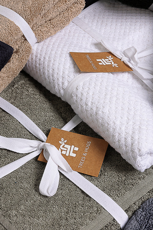 Organic Cotton Pebble Bath Towel