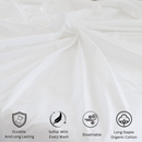 Trees & Hugs® - Luxe Seam White Organic Cotton Sateen Sheet set