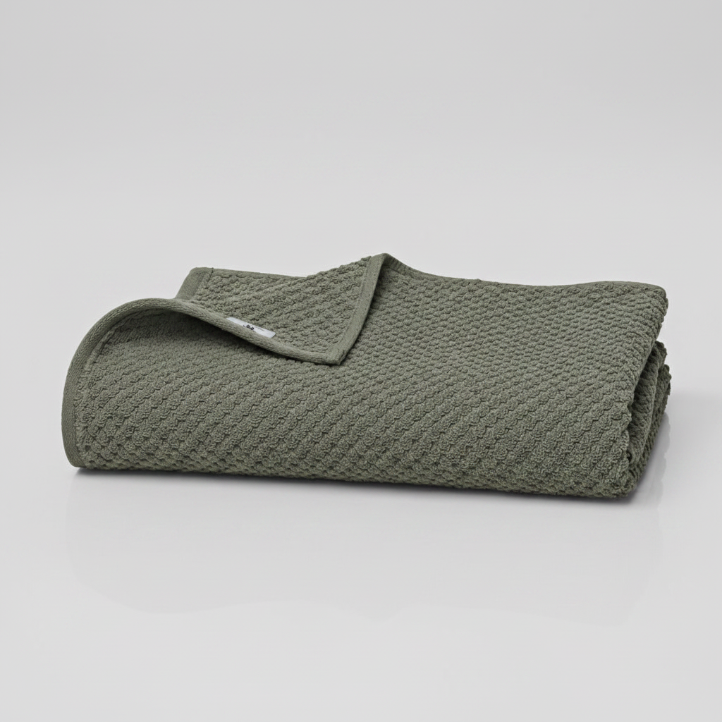 Organic Cotton Pebble Bath Towel