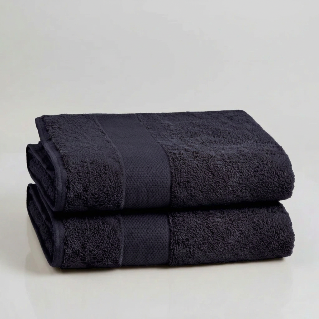Organic Cotton Plush Bath Towel Set of 2