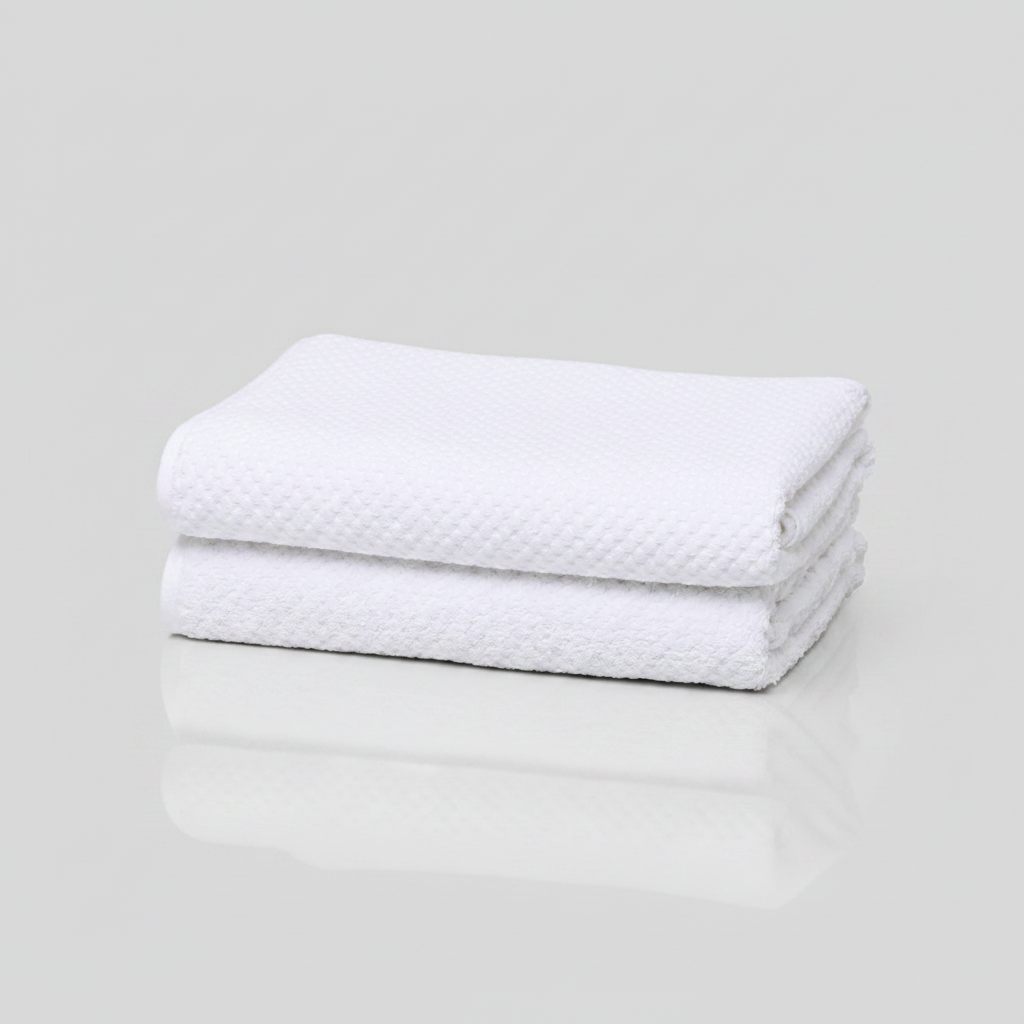 Organic Cotton Pebble Bath Towel Set – 2 Pack